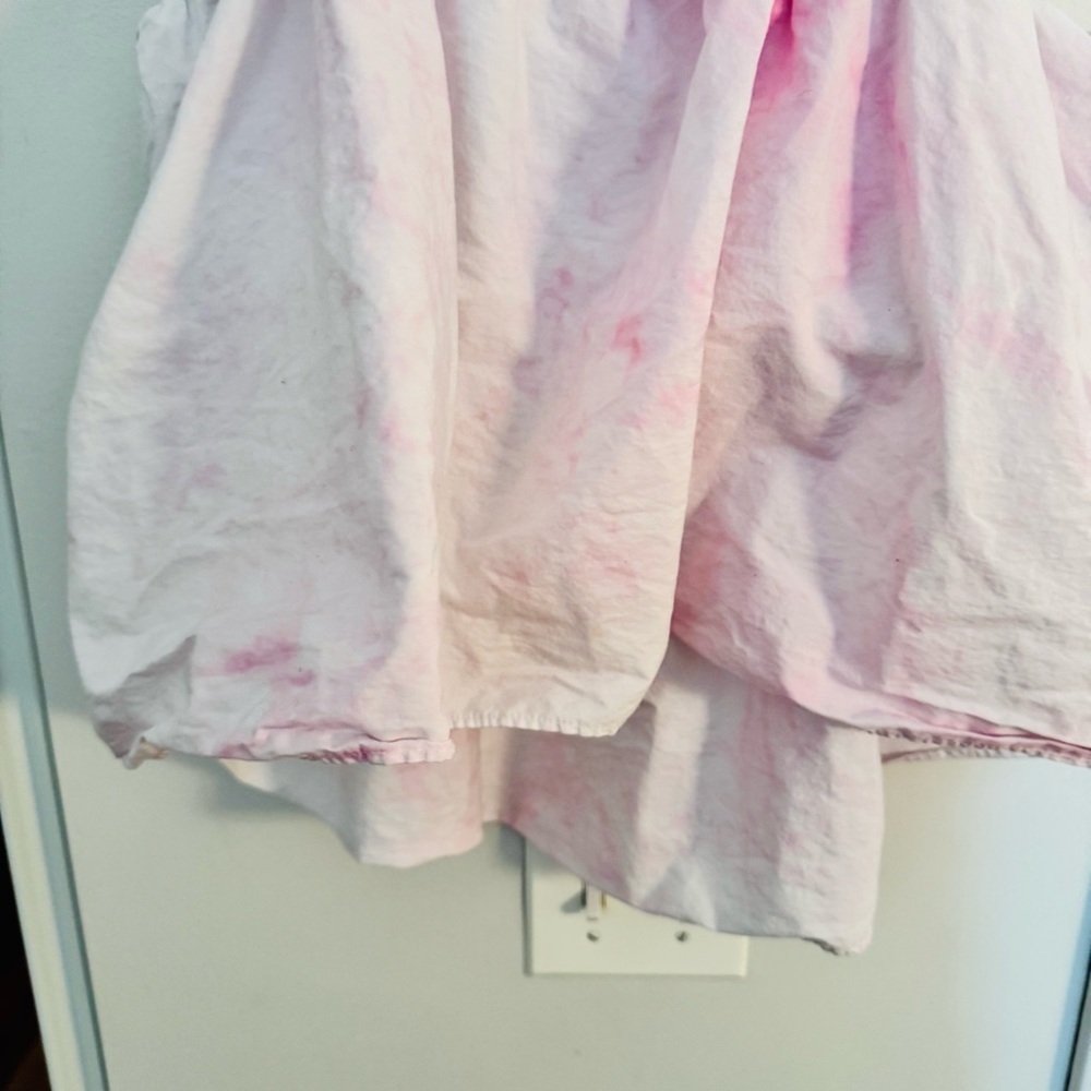 ZARA pink tie dye poplin top - Picture 6 of 6